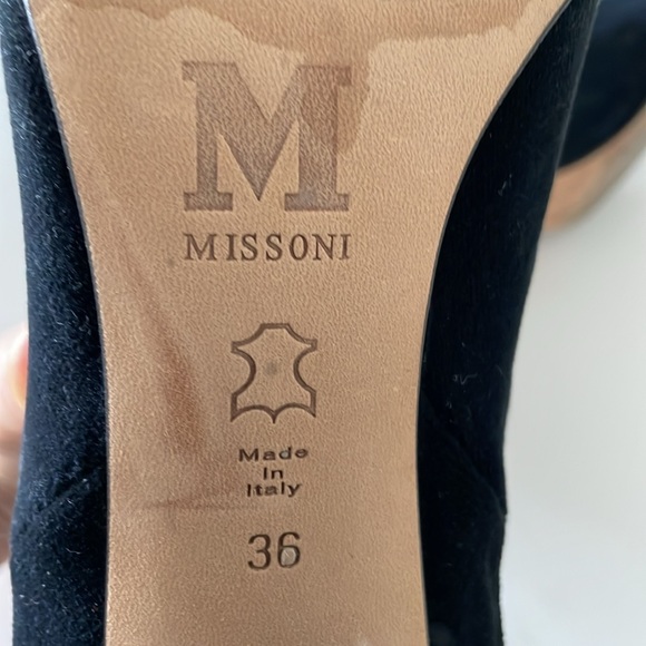 Missoni Black Velvet Ankle Boots - Picture 11 of 12